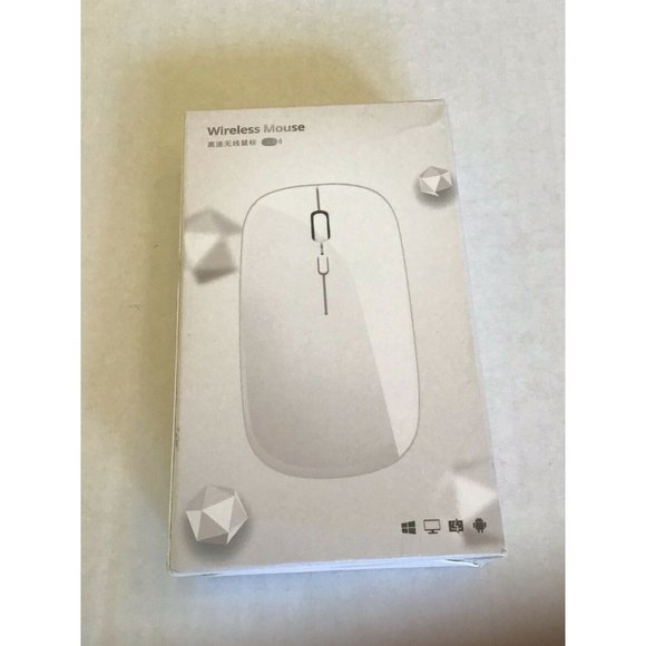 Unbranded Other - Wireless Pink/White Mouse